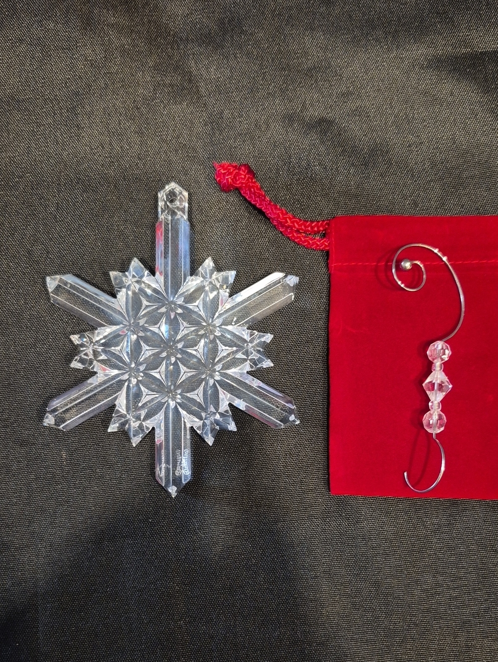 Waterford Snow Crystal Snowflake Holiday Ornament From 2004